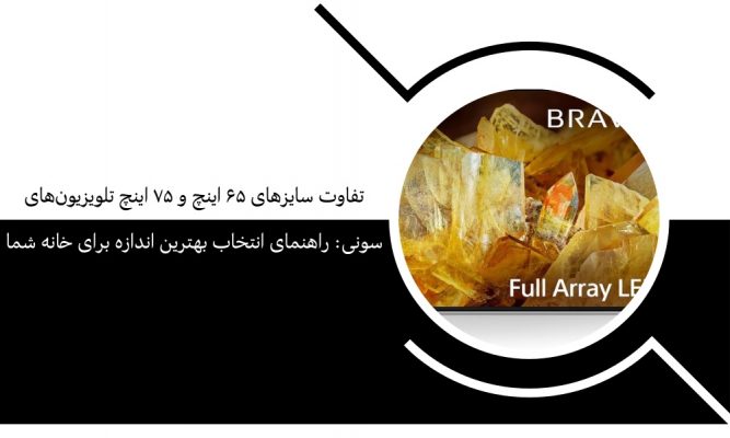 تفاوت سایزهای ۶۵ اینچ و ۷۵ اینچ تلویزیون‌های سونی: راهنمای انتخاب بهترین اندازه برای خانه شما